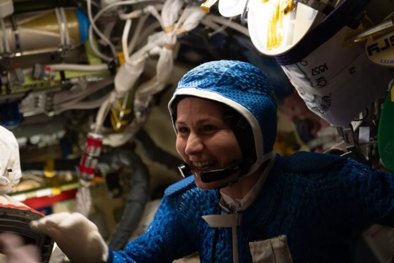 نخستین زن اروپایی در فضا پیاده روی کرد