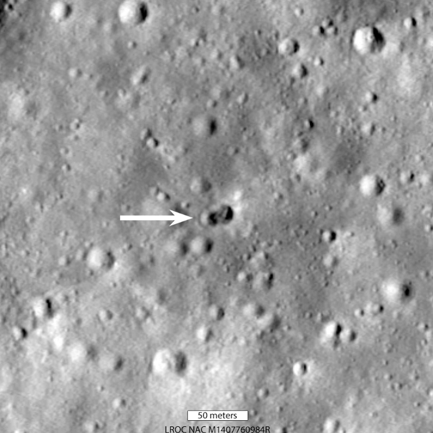  ناسا از ردپای برخورد موشکی با سطح ماه خبر می‌دهد 