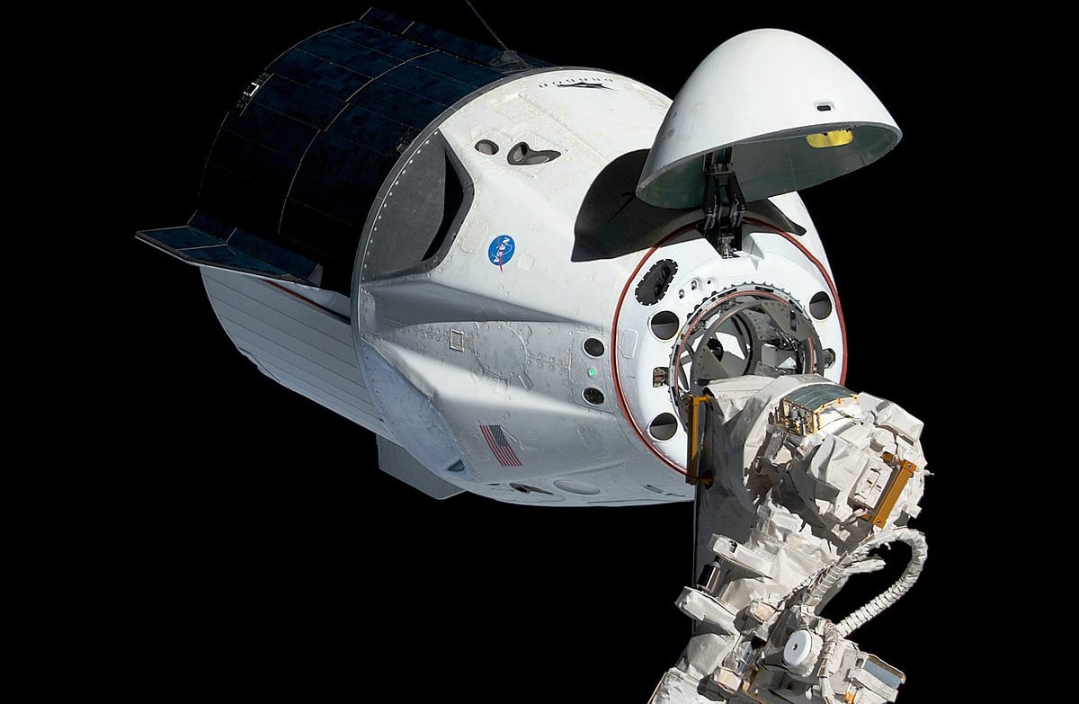  فضاپیمای اسپیس ایکس با موفقیت به ایستگاه فضایی بین‌المللی متصل شد 